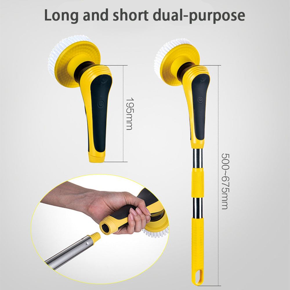 Cordless Electric Floor & Bathroom Cleaning Brush – Adjustable & Powerful