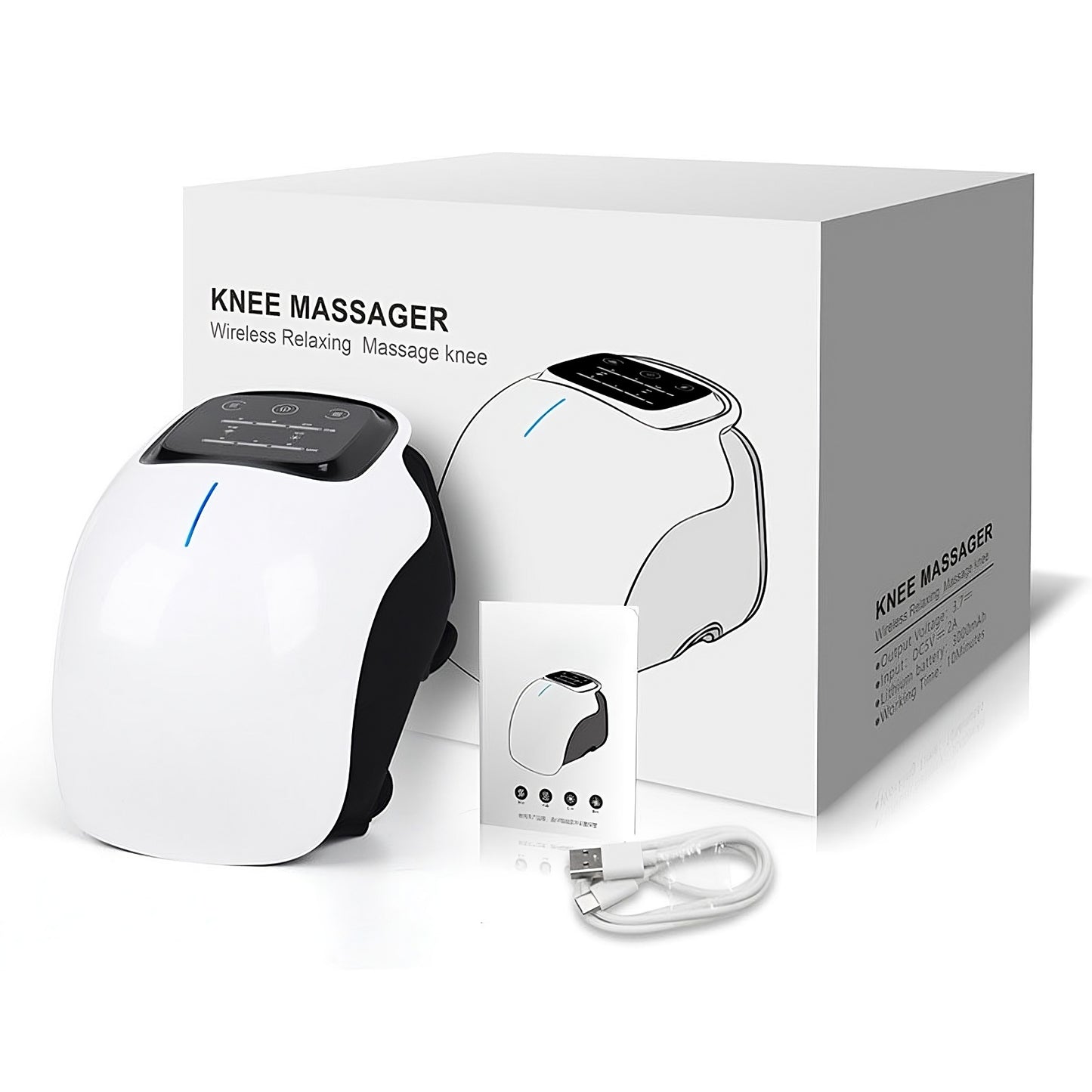 Electric Knee Physiotherapy Device with Heat & Massage
