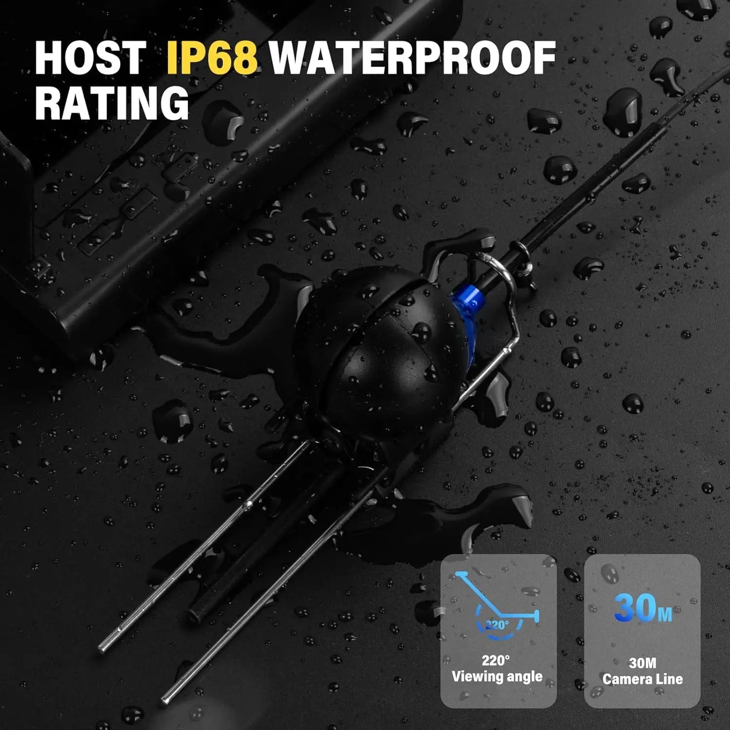 Portable Underwater Camera & Fish Finder with 4.3" LCD Screen