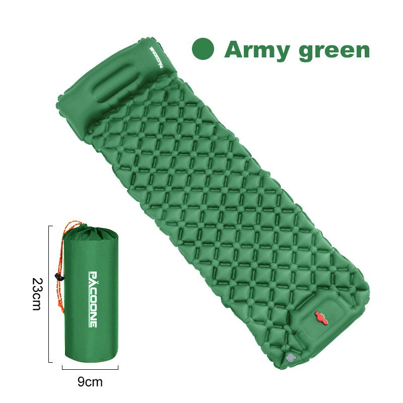 Inflatable Camping Sleeping Mattress with Built-in Pump