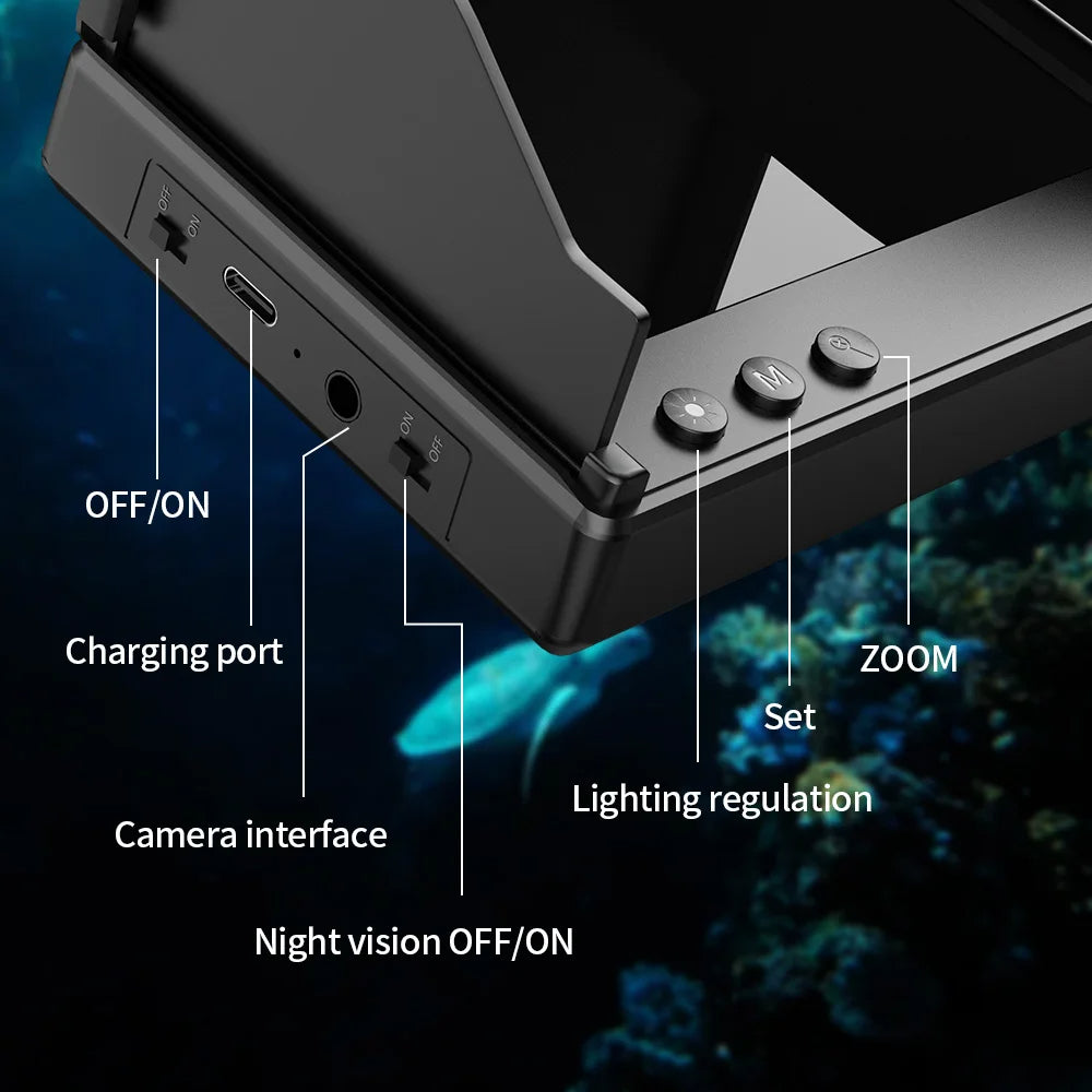 Portable Underwater Camera & Fish Finder with 4.3" LCD Screen