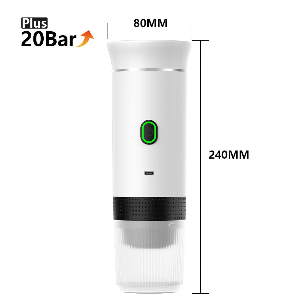Portable Coffee Maker – For Capsules, Pods & Ground Coffee