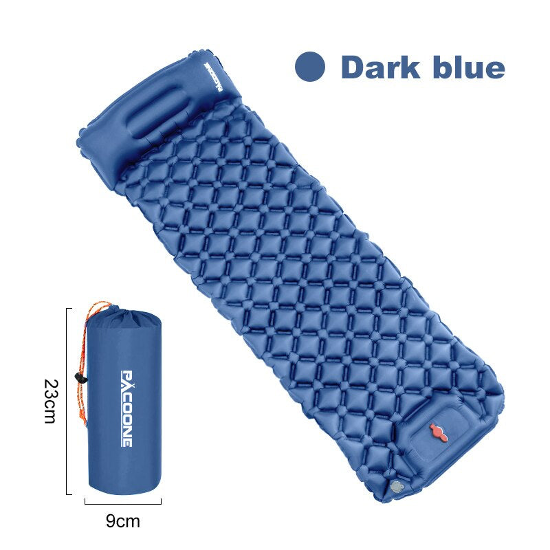 Inflatable Camping Sleeping Mattress with Built-in Pump