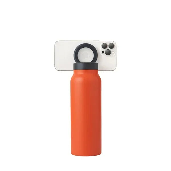 Water Bottle with Built-in MagSafe Mobile Holder