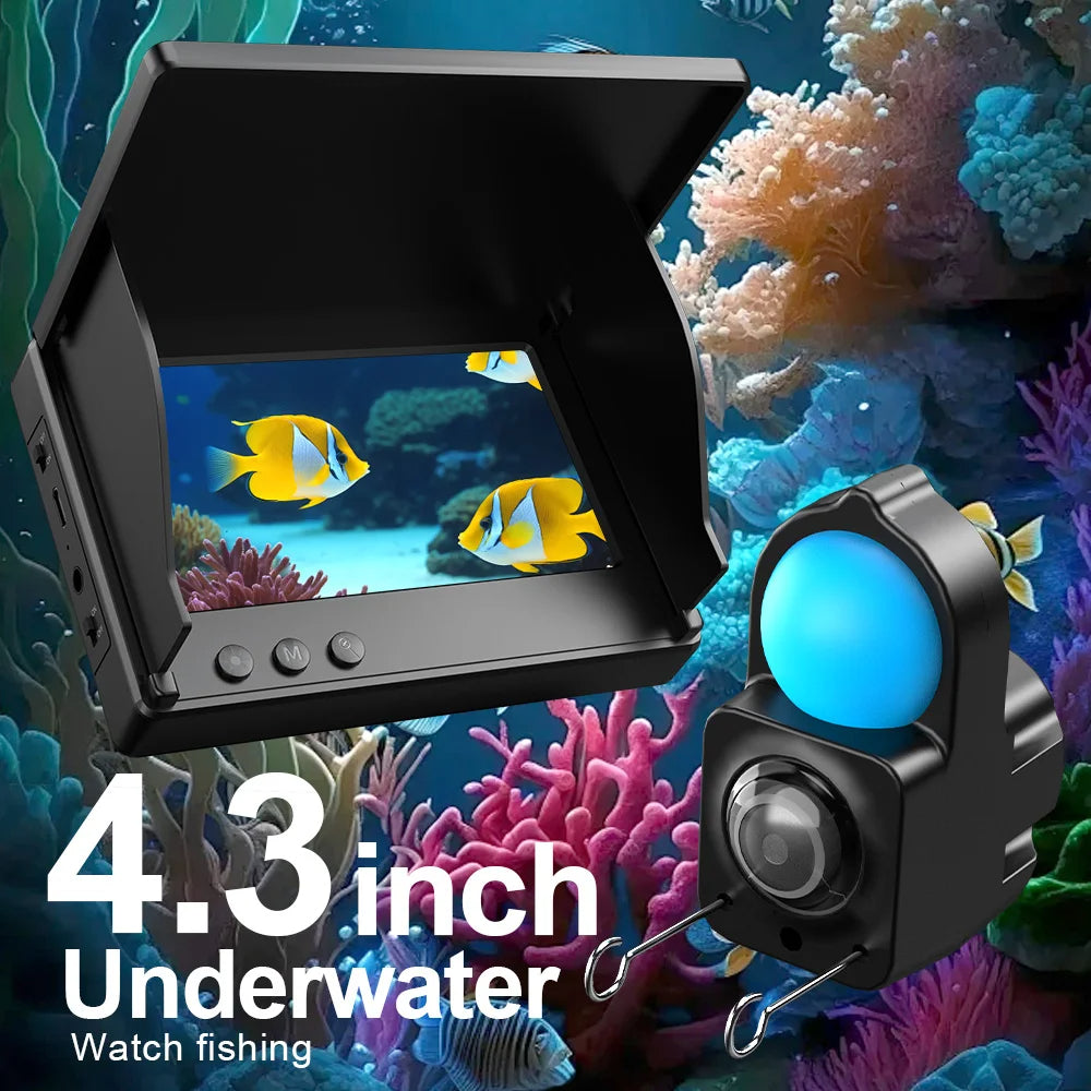 Portable Underwater Camera & Fish Finder with 4.3" LCD Screen