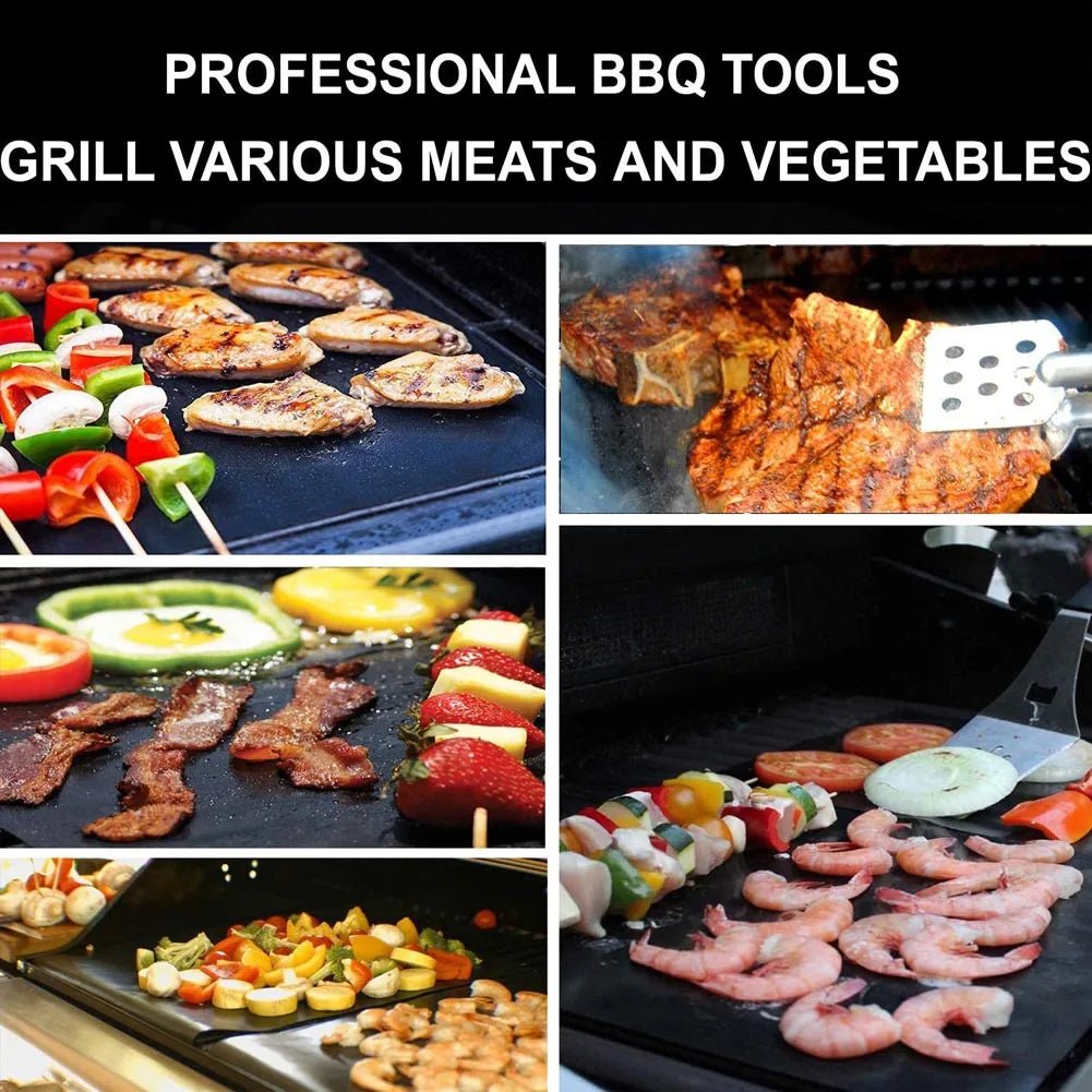 Αντικολλητική μεμβράνη ψησίματος. BBQ Grill Mat – Πλενόμενο, Επαναχρησιμοποιούμενο - Asknik