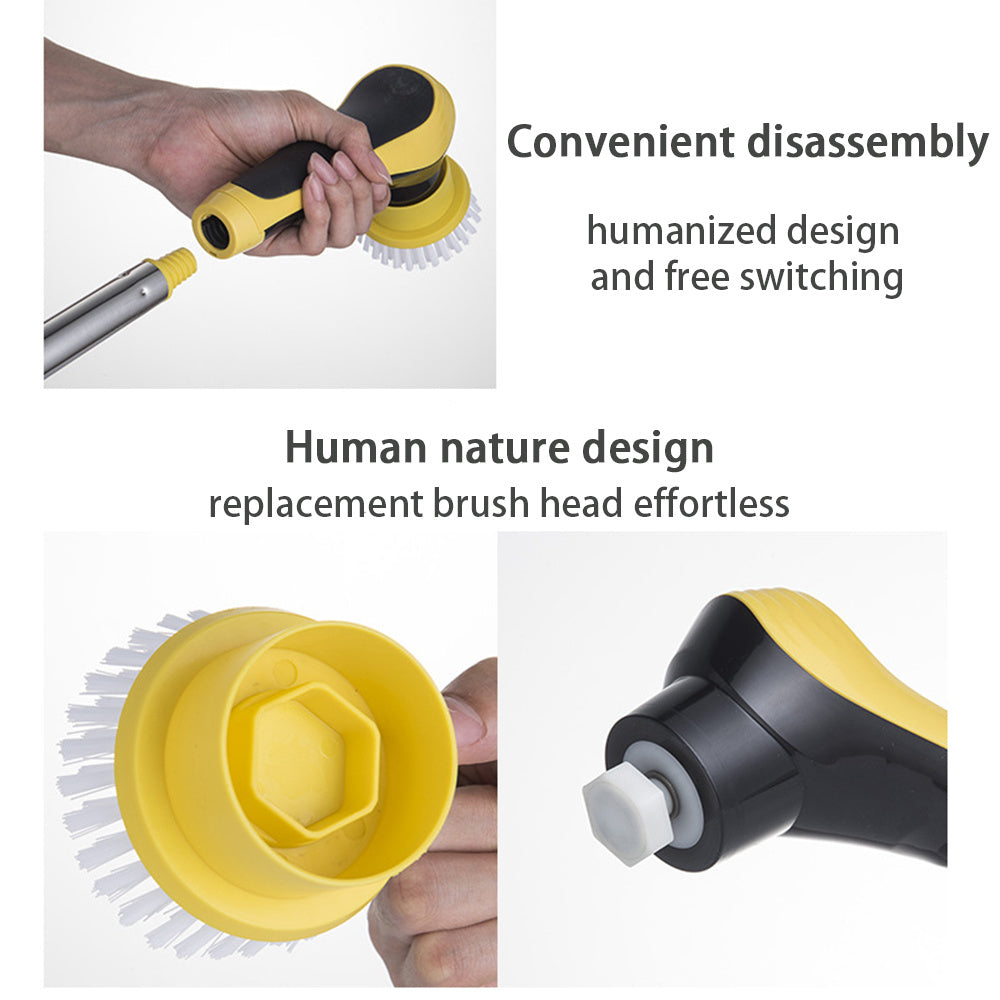 Cordless Electric Floor & Bathroom Cleaning Brush – Adjustable & Powerful