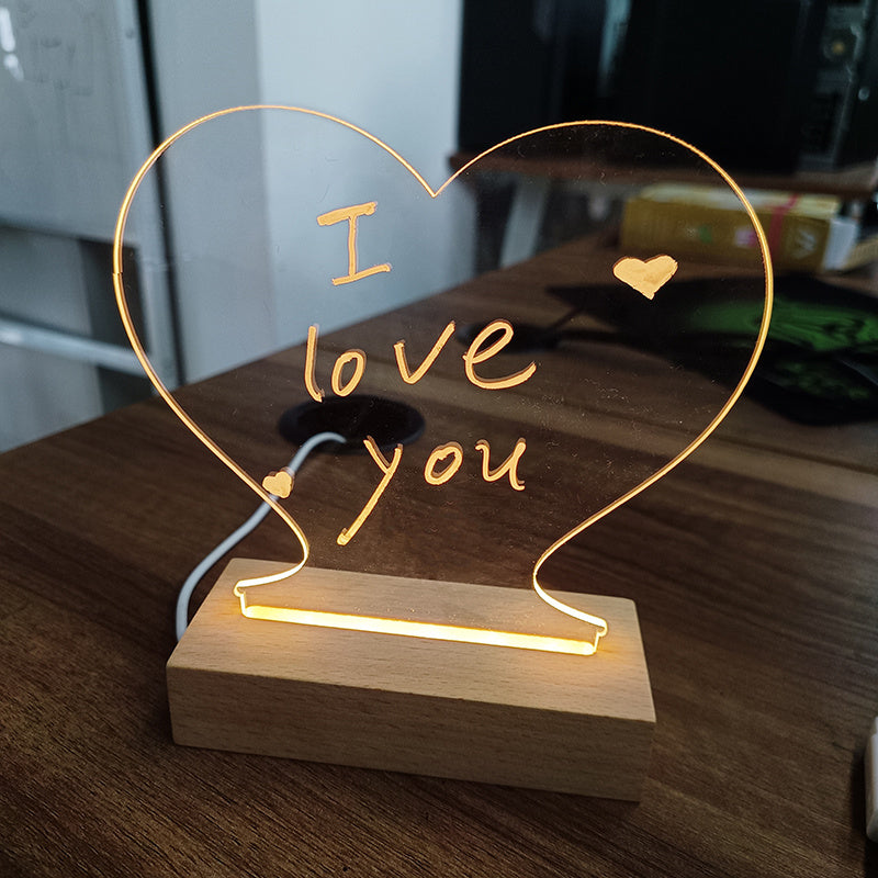Creative LED Note Board with Light & USB
