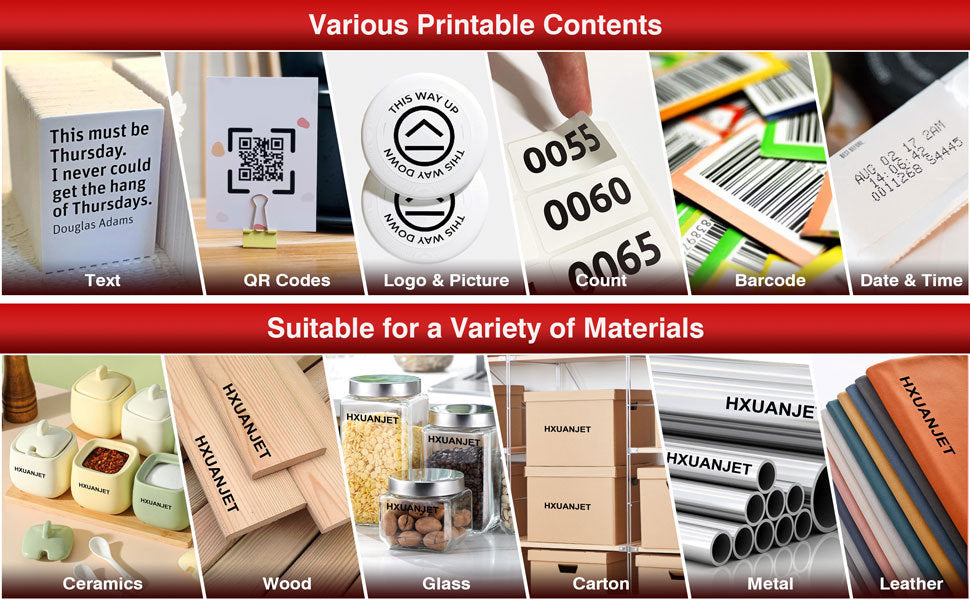 Portable Handheld Inkjet Printer – Automatic Printing of Codes, Barcodes & QR