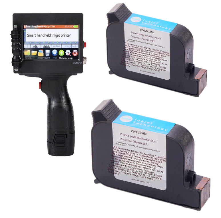 Portable Handheld Inkjet Printer – Automatic Printing of Codes, Barcodes & QR