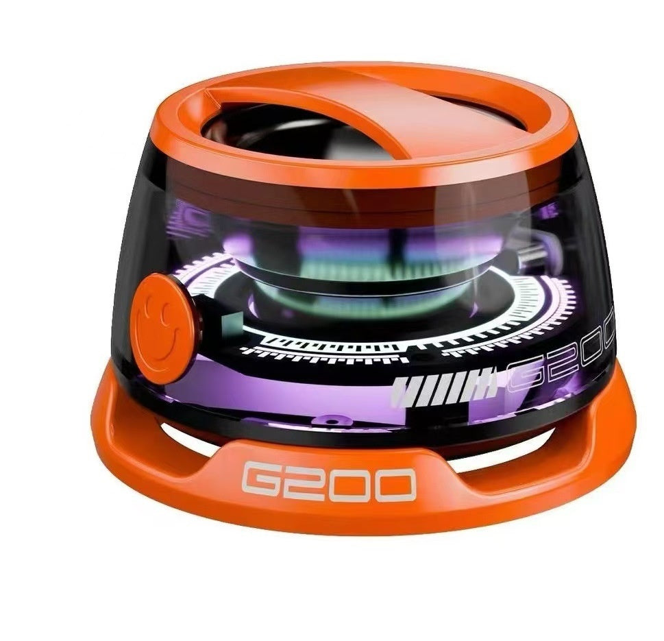 Portable Bluetooth Speaker G200 | RGB Lighting & Magnetic Phone Holder