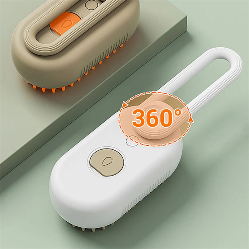 3-in-1 Electric Steam Brush for Cats & Dogs