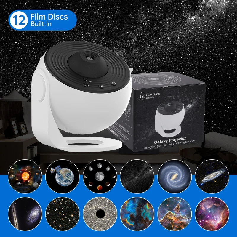 Planetarium Galaxy Projector with Starry Sky and 360° Rotation – Planetarium Lighting for Kids & Bedroom