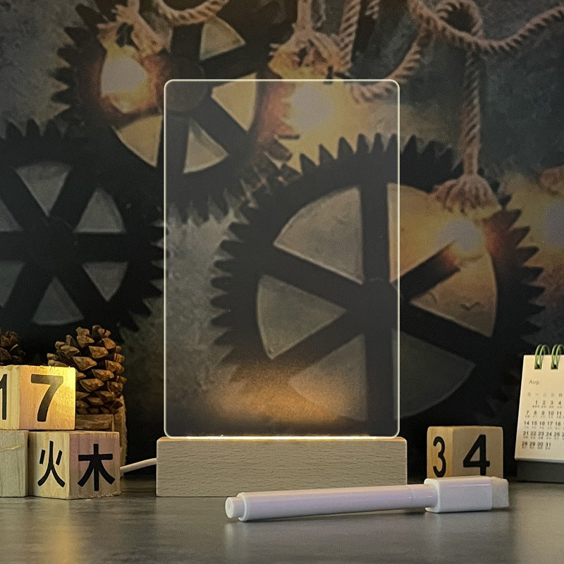 Creative LED Note Board with Light & USB