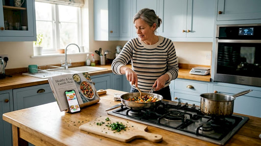 Home cook using smart kitchen devices
