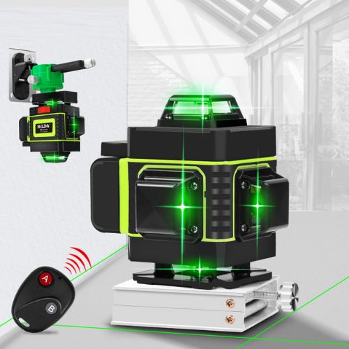 Professional 3D 360° Laser Level – Green Beams, Self-Leveling, IP54