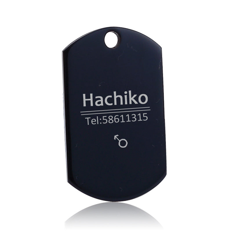Titanium Metal Pet Tag with Engraving