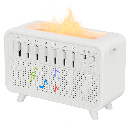 3 - σε - 1 Bluetooth Υγραντήρας με Λευκό Θόρυβο & Φωτάκι Νυκτός - Asknik