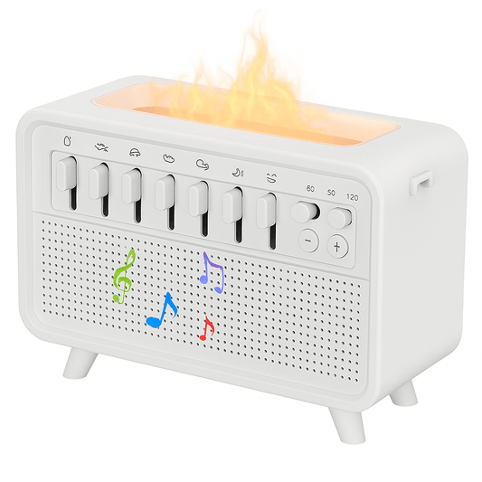 3 - σε - 1 Bluetooth Υγραντήρας με Λευκό Θόρυβο & Φωτάκι Νυκτός - Asknik