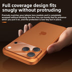 Lens protector fitting the iPhone camera module exactly, hand fitting it