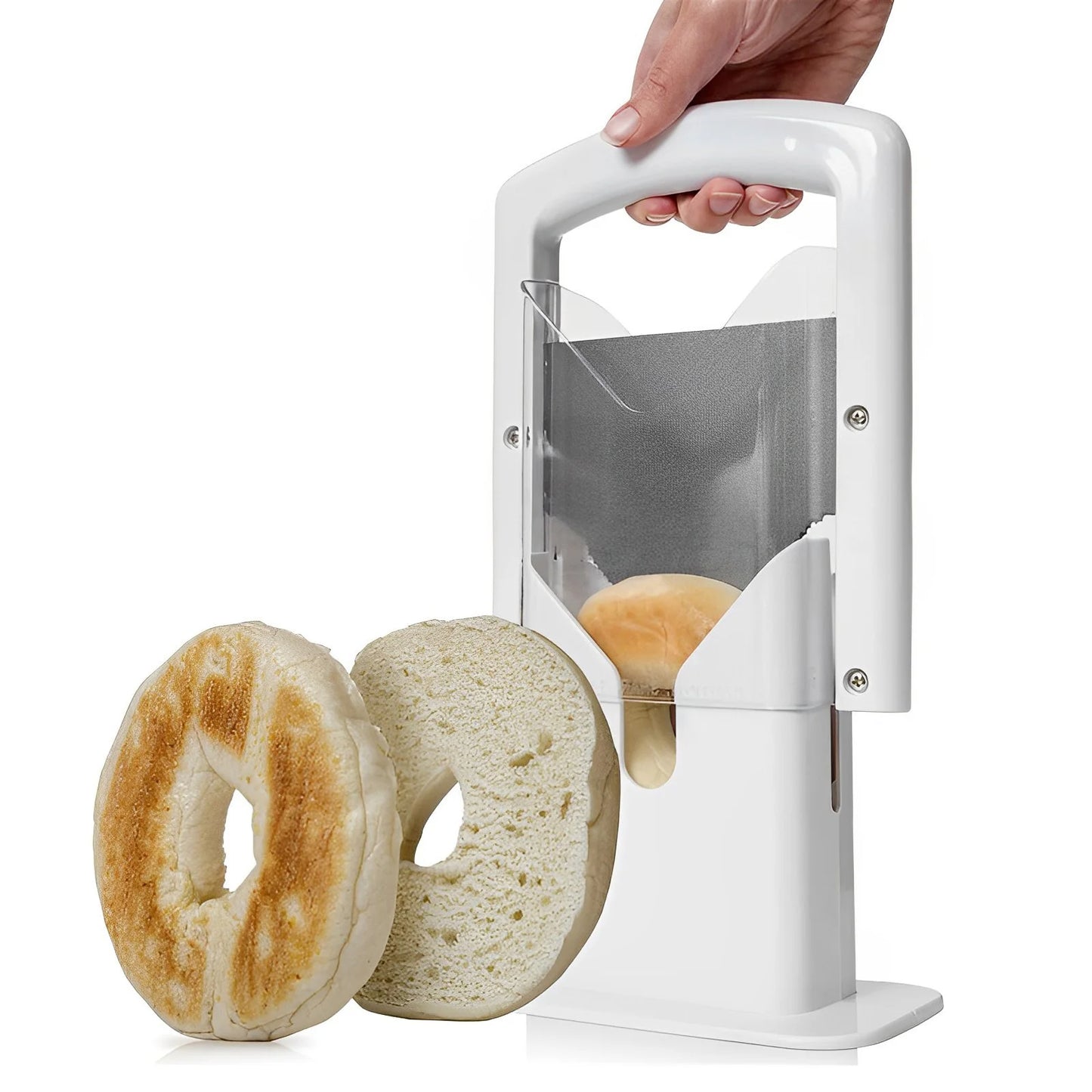 Bagel &amp; Bread Cutter with Safe Cutting Protection