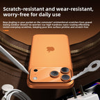 Durable lens protector in a pocket with everyday items