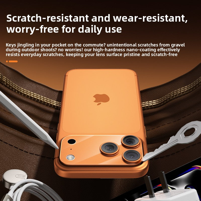Durable lens protector in a pocket with everyday items