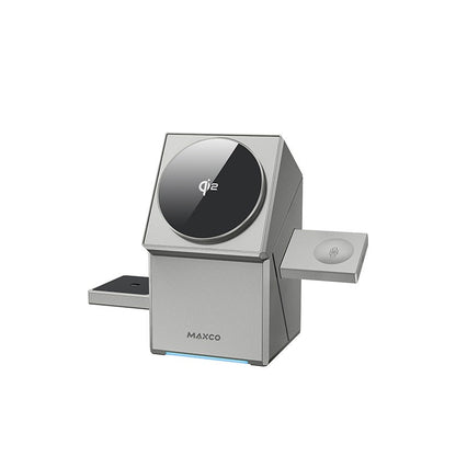 Ασύρματος Μαγνητικός Φορτιστής Qi2 3 - σε - 1 με Περιστροφή & Touch Control - Asknik