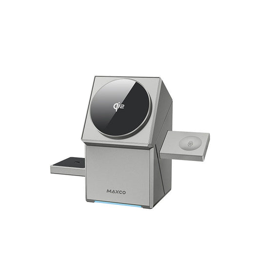 Ασύρματος Μαγνητικός Φορτιστής Qi2 3 - σε - 1 με Περιστροφή & Touch Control - Asknik