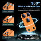 360-degree camera protection for iPhone with 9H glass