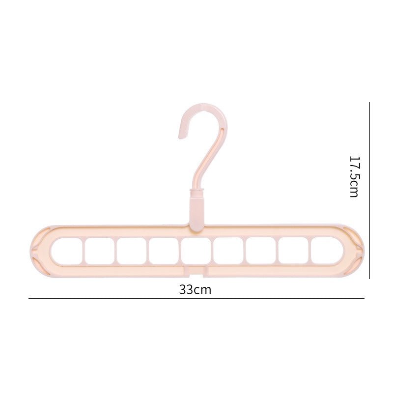 Ροζ κρεμάστρα 9-σε-1, 33 × 17,5 cm