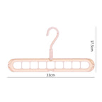 Ροζ κρεμάστρα 9-σε-1, 33 × 17,5 cm