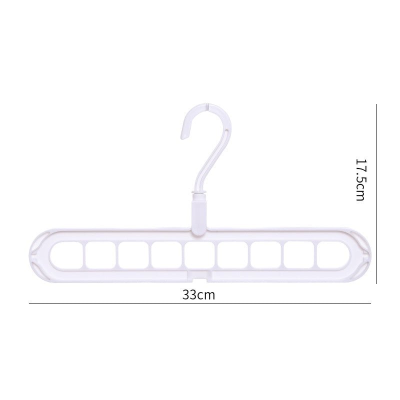 Λευκή κρεμάστρα 9-σε-1, 33 × 17,5 cm