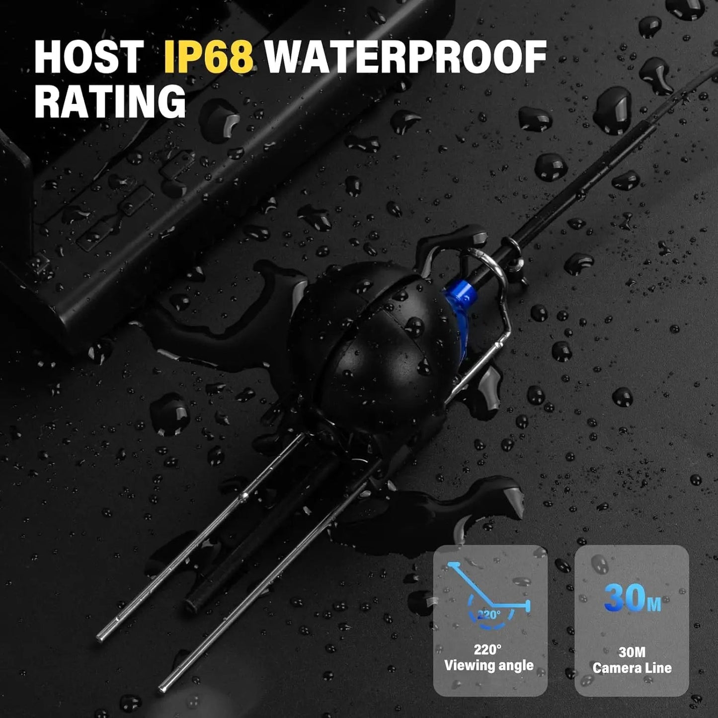 Φορητή Υποβρύχια Κάμερα & Ανιχνευτής Ψαριών με Οθόνη LCD 4.3" - Asknik