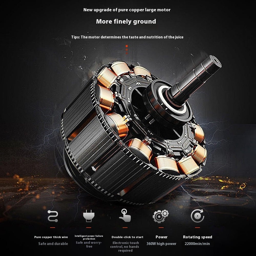 Φορητός Ηλεκτρικός Αποχυμωτής - Πολυλειτουργικό Μπλέντερ Κουζίνας - Asknik