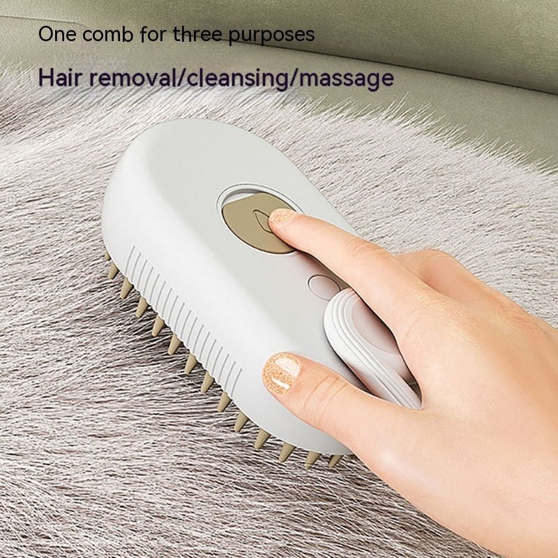 Electric Steam Brush for Cats & Dogs – Rechargeable, 3-in-1 Secondary image