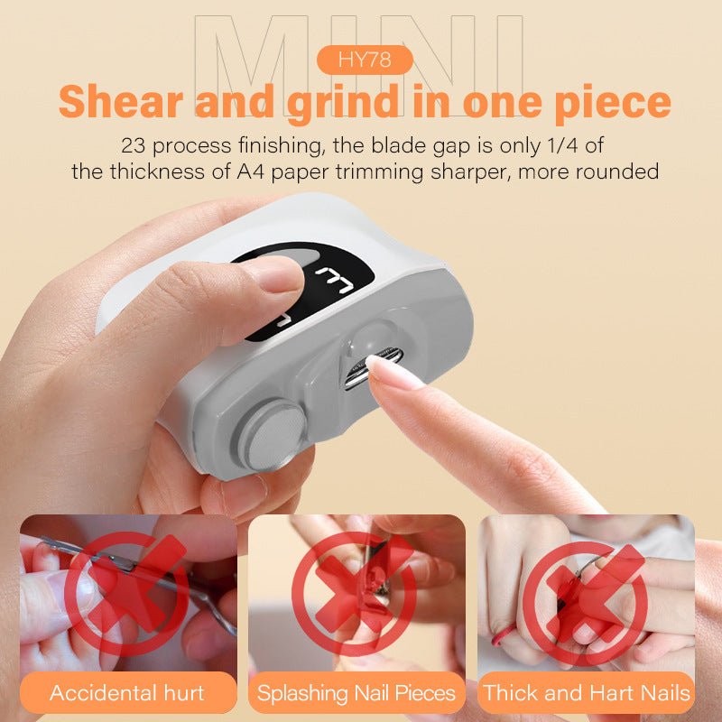 Ηλεκτρική Συσκευή Κοπής & Λείανσης Νυχιών με οθόνη LED - Asknik