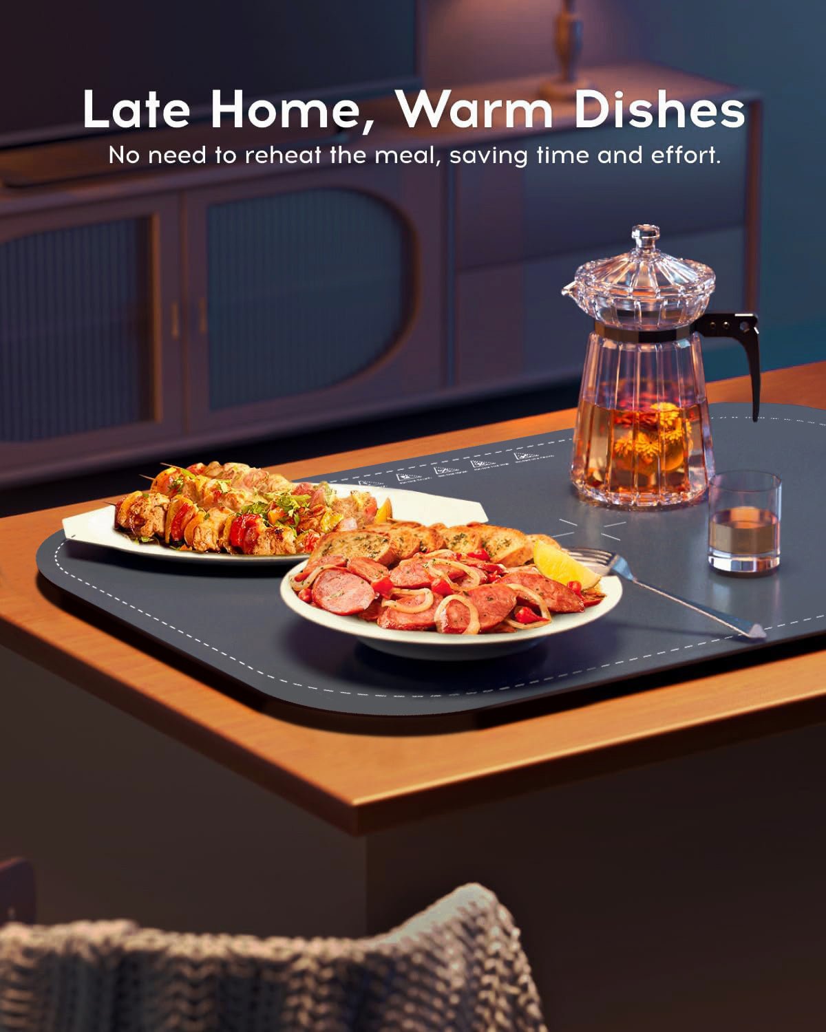 Electric Food Warming Tray with 3 Temperature Levels Secondary image