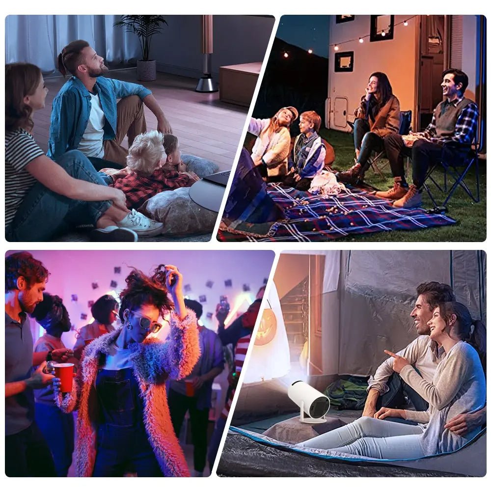 HY300 Mini Projector 4K Android 11 WIFI6 BT5.0 - Asknik