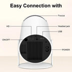 Θύρες HY300: HDMI, USB, έξοδος ακουστικών, ροδέλα εστίασης και διακόπτης