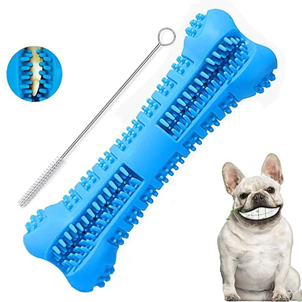 Dog Chew Toothbrush Toy – Bone Shape with Toothpaste Reservoir Secondary image