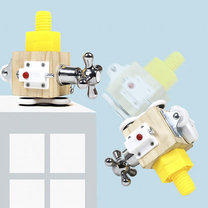 Montessori Μπλοκ Δραστηριοτήτων με Κλειδαριές – Εκπαιδευτικό Παιχνίδι για Παιδιά 18Μ+ - Asknik