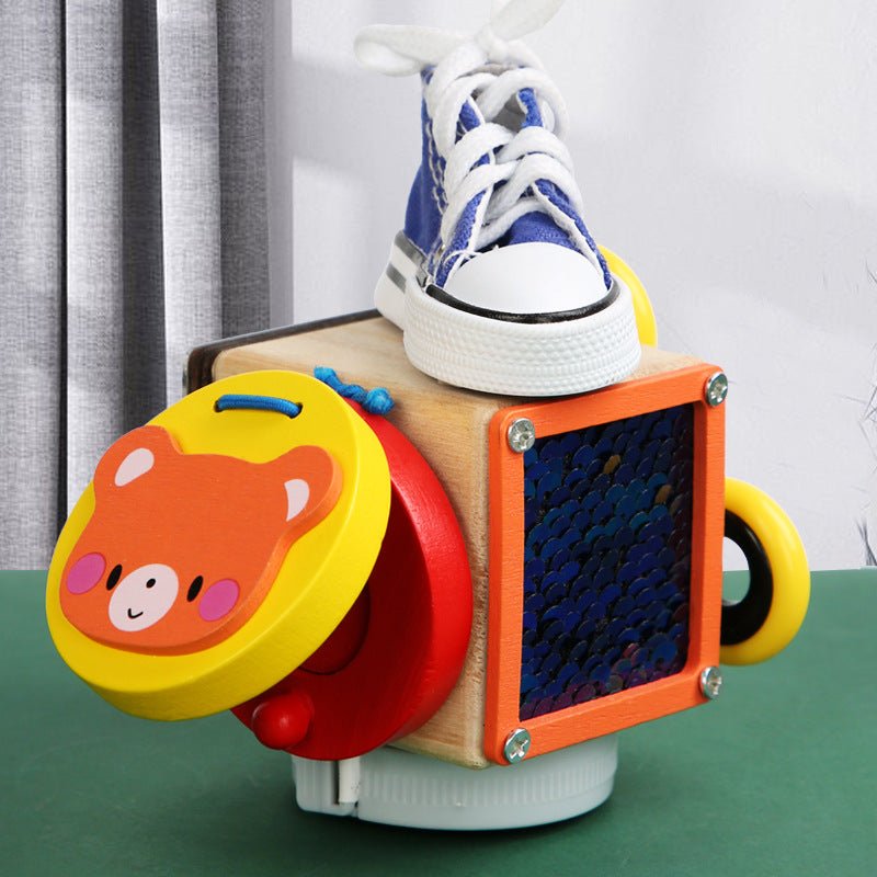 Montessori Μπλοκ Δραστηριοτήτων με Κλειδαριές – Εκπαιδευτικό Παιχνίδι για Παιδιά 18Μ+ - Asknik