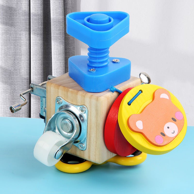 Montessori Μπλοκ Δραστηριοτήτων με Κλειδαριές – Εκπαιδευτικό Παιχνίδι για Παιδιά 18Μ+ - Asknik