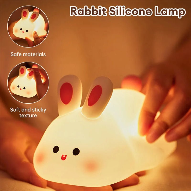 Φωτάκι λαγουδάκι από μαλακή σιλικόνη