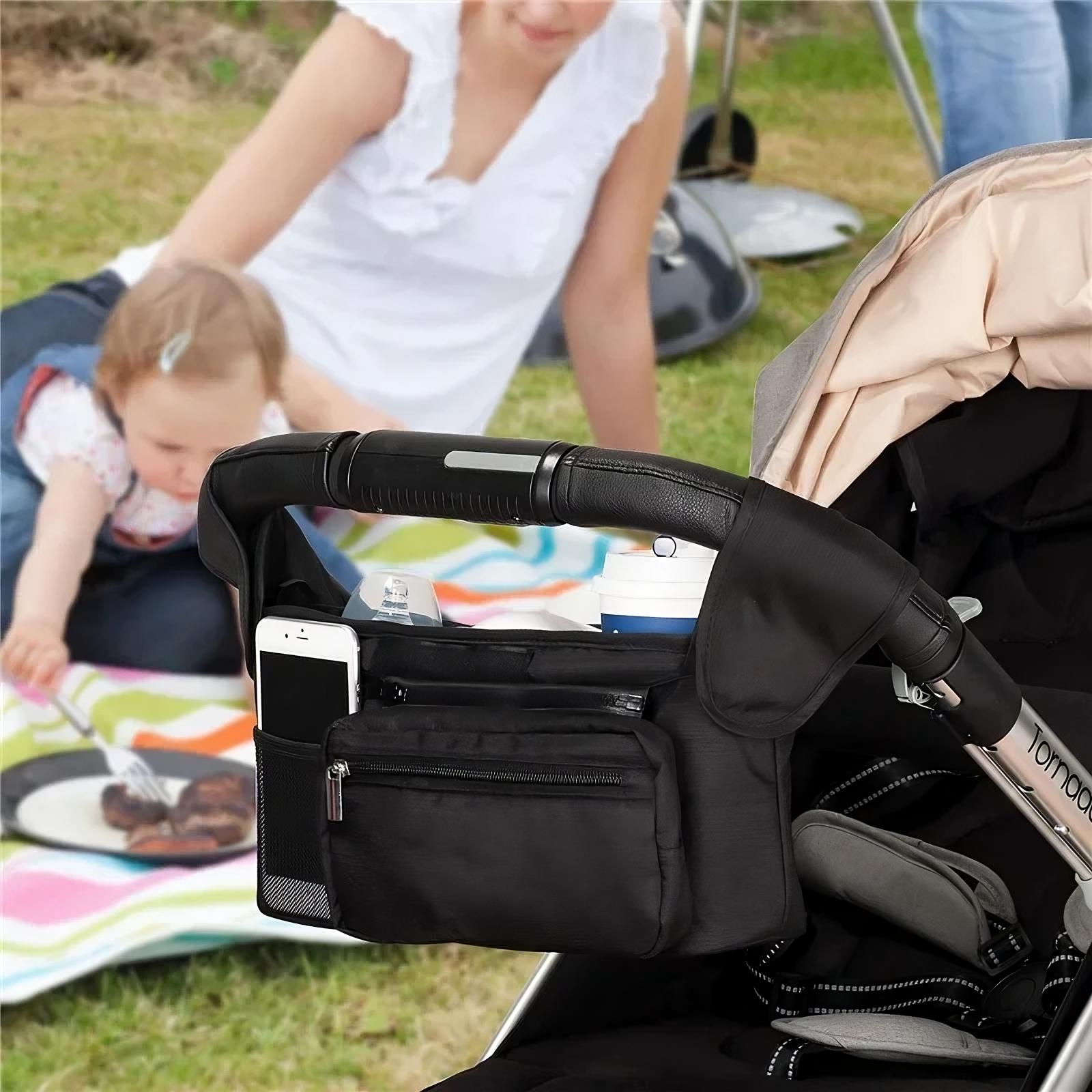 Stroller Organizer with Insulated Pockets and Strap Secondary image