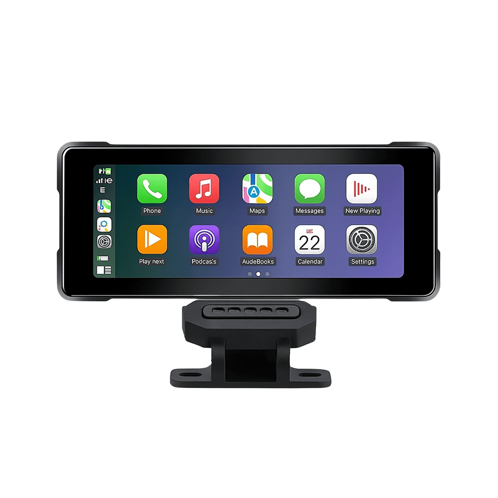 Οθόνη μοτοσυκλέτας 7″ με CarPlay και βάση στήριξης