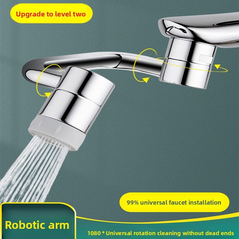 Περιστρεφόμενη Προέκταση Βρύσης 1080° Μεταλλική – Χωρίς Πιτσίλισμα - Asknik