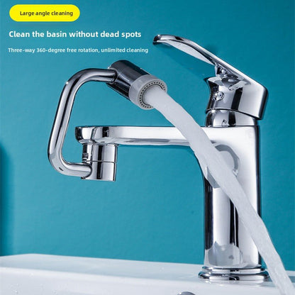 Περιστρεφόμενη Προέκταση Βρύσης 1080° Μεταλλική – Χωρίς Πιτσίλισμα - Asknik