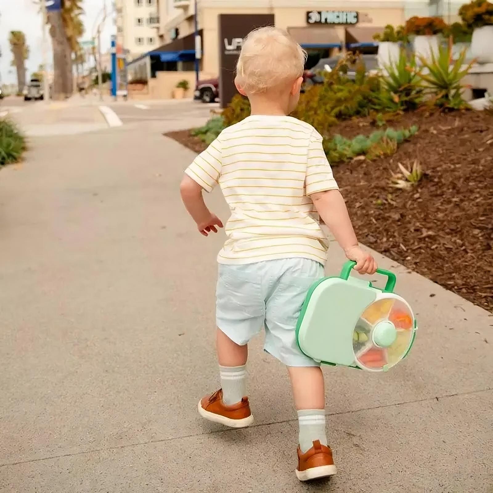 Περιστρεφόμενο Παιδικό Lunchbox με 5 Θήκες & Ασφαλές Καπάκι - Asknik